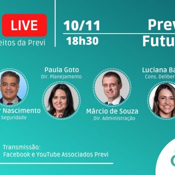 Previ Futuro será o tema principal da live dos dirigentes eleitos na quarta 10, às 18h30