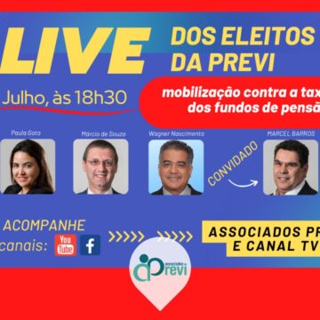 Eleitos fazem nova live nesta terça 16 para discutir a mobilização contra a taxação dos fundos de pensão