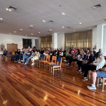 Márcio e Marcel debatem Previ e previdência com associados da Baixada Santista
