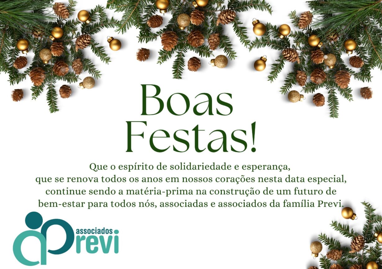 Os dirigentes eleitos da Previ desejam um Feliz Natal a todos os associados e associadas