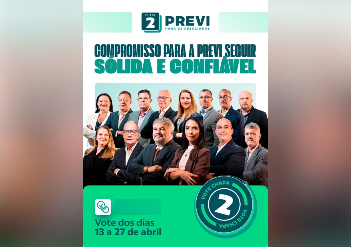 Chapa 2 Previ para os Associados Dirigentes eleitos apoiam a ‘Chapa 2 – Previ para os Associados’ na eleição de 13 a 27 de abril